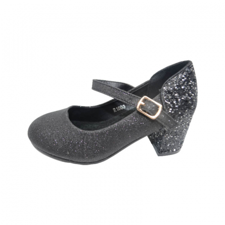 Pantofi eleganti cu toc pentru fete MRS M1503N, Negru [2]