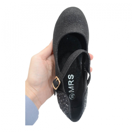 Pantofi eleganti cu toc pentru fete MRS M1503N, Negru [3]