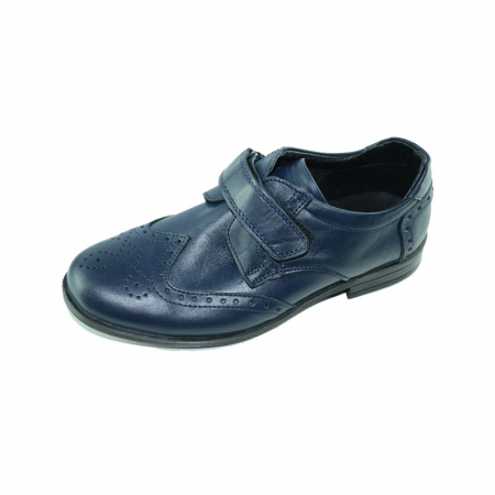 Pantofi eleganti baieti - Pantofi ortopedici din piele pentru baieti BLACK Tavern BTE47-31, Bleumarin