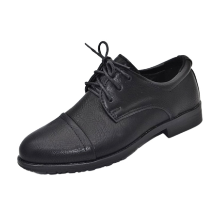 Pantofi eleganti baieti - Pantofi eleganti, cu șiret, pentru baieti, MRS M006-31, Negru