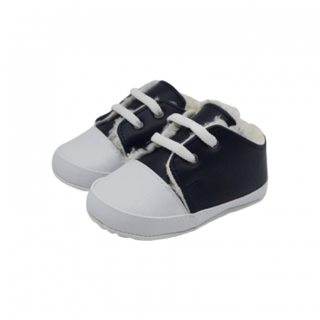 Botosei bebelusi - Pantofi imblaniti pentru bebelusi, Mini Junior, PNTF-MJ3, Bleumarin