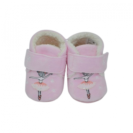 Pantofi imblaniti pentru bebelusi, Mini Junior, PNTF-MJ9, Roz [1]