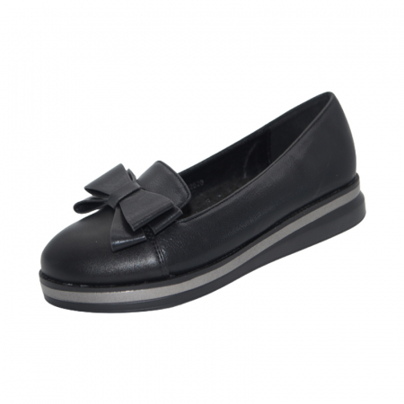 Pantofi fete - Pantofi ortopedici cu platforma pentru fete MRS M2020-2, Negru