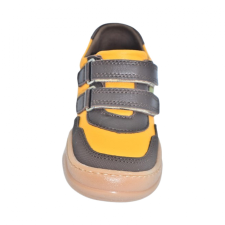 Pantofi ortopedici din piele, cu talpa flexibila, pentru baieti Small Foot, SB1908M, Maro [1]