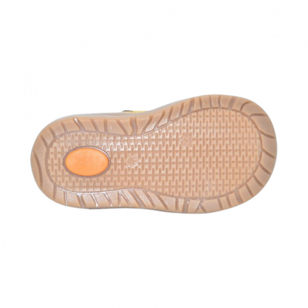 Pantofi ortopedici din piele, cu talpa flexibila, pentru baieti Small Foot, SB1908M, Maro [3]