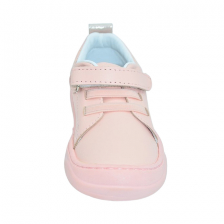 Pantofi ortopedici din piele, cu talpa flexibila, pentru fete Small Foot, SF11R, Roz [3]