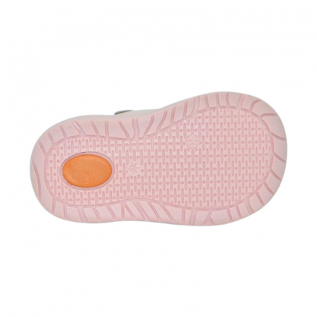 Pantofi ortopedici din piele, cu talpa flexibila, pentru fete Small Foot, SF159R, Roz [5]