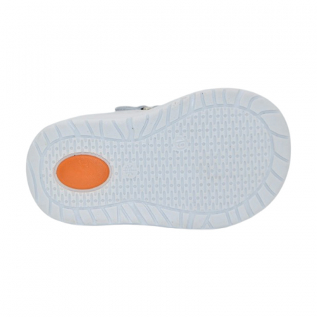 Pantofi ortopedici din piele, cu talpa flexibila, pentru fete Small Foot, SF163A, Argintiu [5]