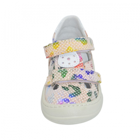 Pantofi ortopedici din piele, cu talpa flexibila, pentru fete Small Foot, SF1908R, Multicolor [1]