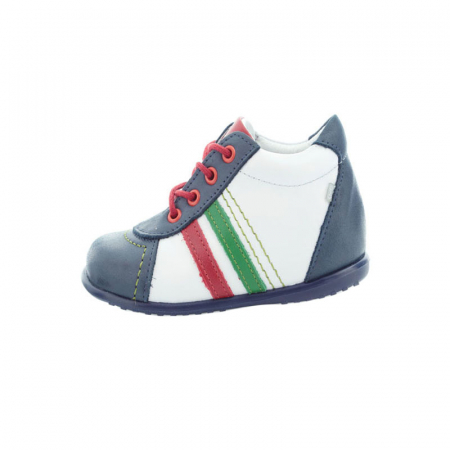 Ghete ortopedice din piele pentru baieti Emel E E 1468-5-23, Alb [0]