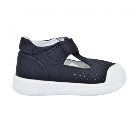 Pantofi ortopedici din piele pentru baieti Small Foot PBSF-08, Bleumarin [1]