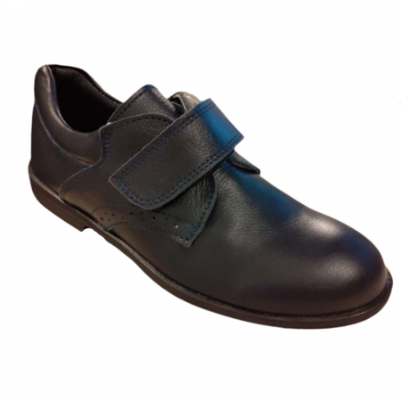 Pantofi ortopedici din piele pentru baieti Small Foot SMFBL-1, Bleumarin [3]