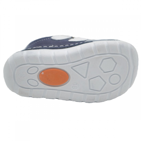 Pantofi ortopedici din piele pentru baieti Small Foot SMFT1B-18, Alb [1]