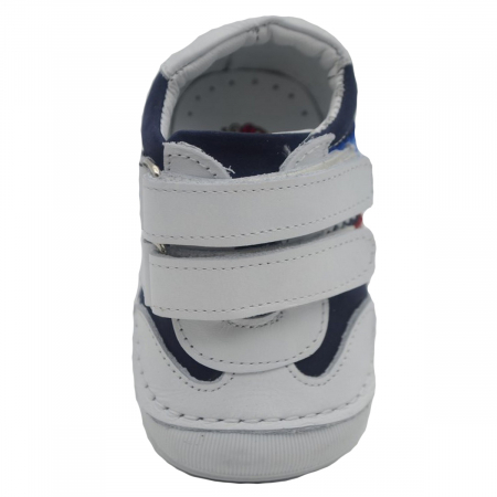 Pantofi ortopedici din piele pentru baieti Small Foot SMFT1B-18, Alb [2]