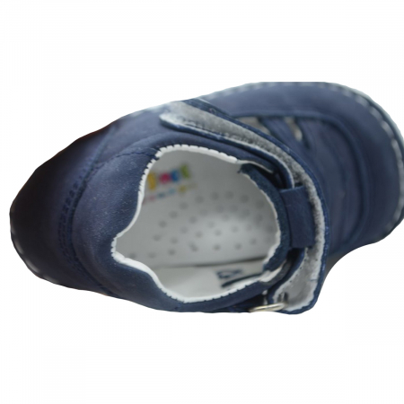 Pantofi ortopedici din piele pentru baieti Small Foot SMFT3B-18, Bleumarin [1]