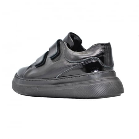 Pantofi ortopedici din piele pentru fete Small Foot PCSF-01, Negru [2]