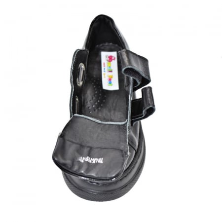 Pantofi ortopedici din piele pentru fete Small Foot PCSF-01, Negru [3]