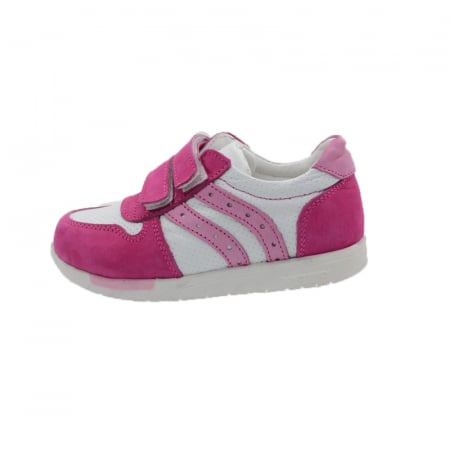 Pantofi cu siret si scai fete - Pantofi ortopedici din piele pentru fete Scode SCDE10-22, Fucsia
