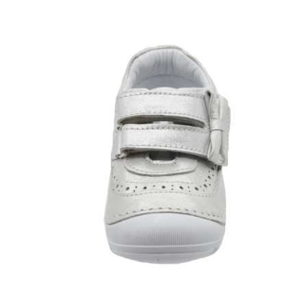 Pantofi ortopedici din piele pentru fete Small Foot PCFSM1-AR-22, Argintiu [2]