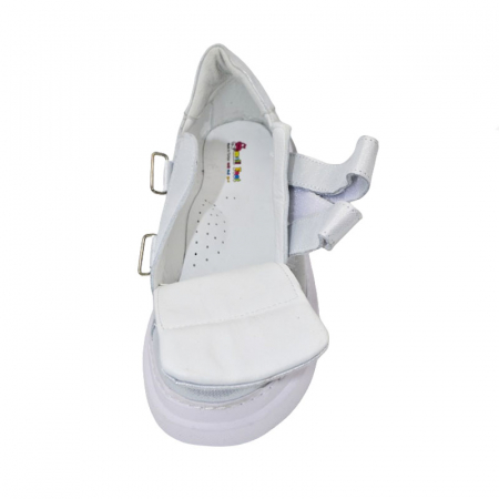 Pantofi ortopedici din piele pentru fete Small Foot PFSF-04, Argintiu [3]