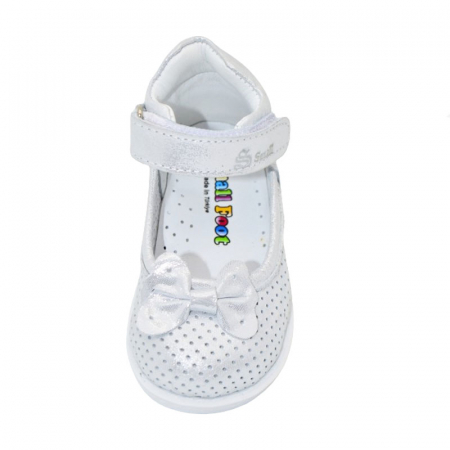 Pantofi ortopedici din piele pentru fete Small Foot PFSF-10, Argintiu [2]