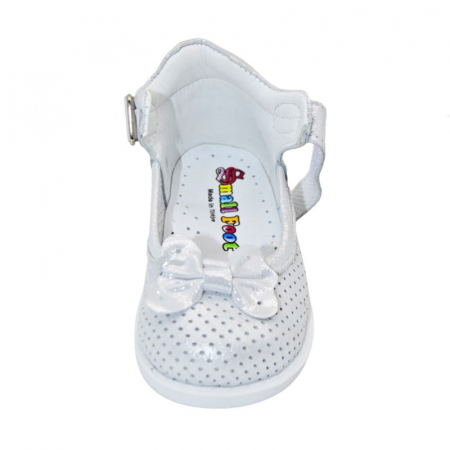 Pantofi ortopedici din piele pentru fete Small Foot PFSF-10, Argintiu [5]