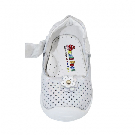 Pantofi ortopedici din piele pentru fete Small Foot PFSF-12, Argintiu [5]