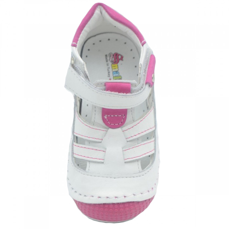 Pantofi ortopedici din piele pentru fete Small Foot SMFT13F-21, Alb [3]