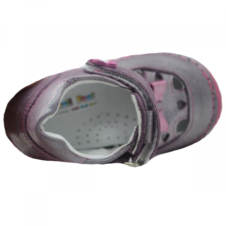 Pantofi ortopedici din piele pentru fete Small Foot SMFT6F-21, Mov [3]