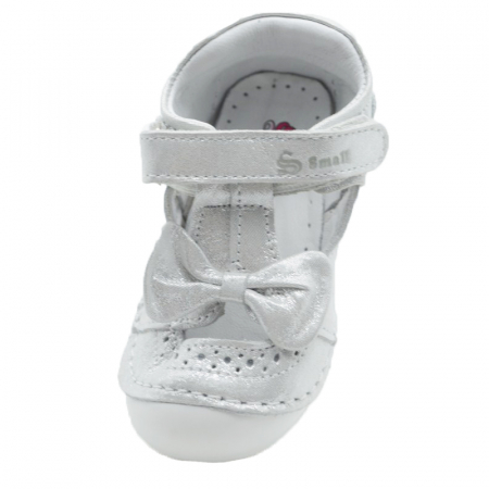 Pantofi ortopedici din piele pentru fete Small Foot SSMFF3-19, Argintiu [2]