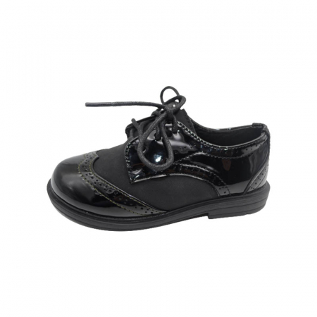 Pantofi ortopedici eleganti pentru baieti MRS R1527, Negru [2]