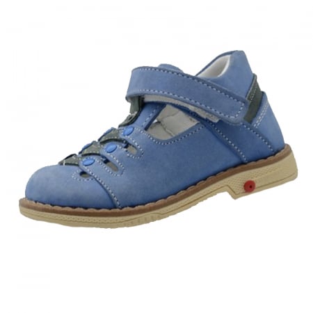 Incaltaminte baieti - Pantofi ortopedici din piele pentru baieti Small Foot PNT-1-33, Bleumarin