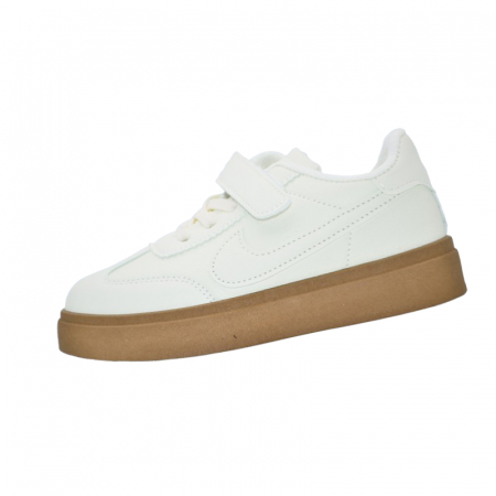 Pantofi cu siret si scai baieti - Pantofi ortopedici pentru copii, Tom Miki T-51030-D, Crem