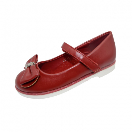 Pantofi fete - Pantofi ortopedici pentru fete MRS R1511-R, Rosu
