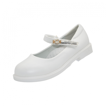 Pantofi fete - Pantofi ortopedici pentru fete MRS R720-7-1, Alb