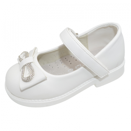 Pantofi fete - Pantofi ortopedici pentru fete MRS S3001-19, Alb