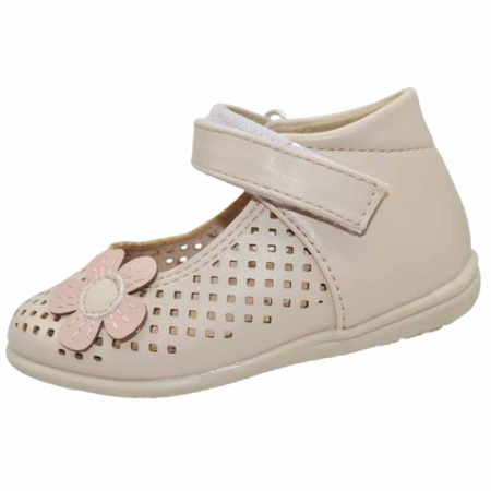 Pantofi fete - Pantofi ortopedici pentru fete MRS S2001-B, Bej