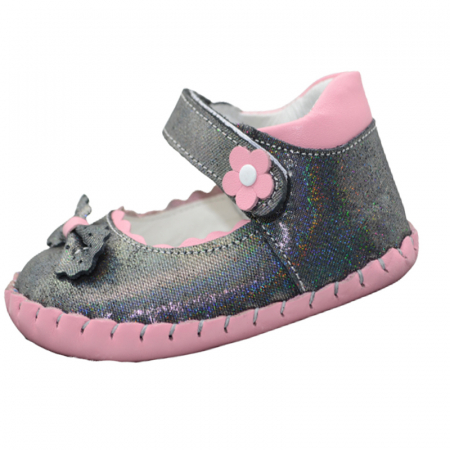 Pantofi fete - Pantofi ortopedici pentru fete Small Foot SSMF655, Roz