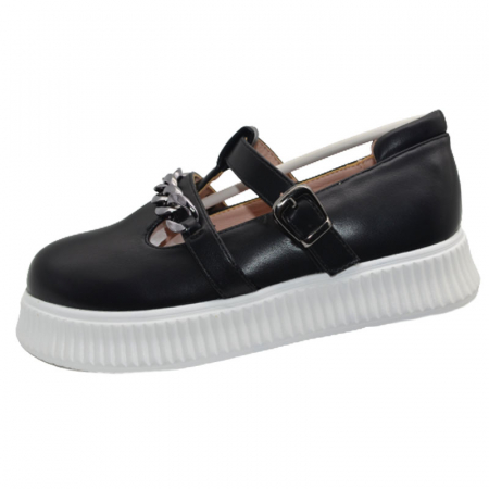 Pantofi fete - Pantofi ortopedici pentru fete Tom Miki T-10755-B, Negru