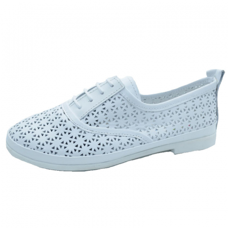 Pantofi fete - Pantofi ortopedici pentru fete Small Foot SMF8-A-31, Alb