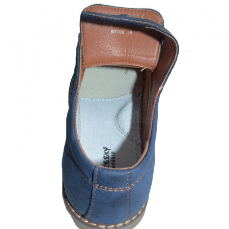 Pantofi pentru baieti Bessky B7700-3A-35, Albastru [4]