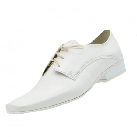 Pantofi eleganti baieti - Pantofi pentru baieti Emel E 68A, Alb
