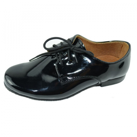 Pantofi eleganti baieti - Pantofi pentru baieti KMK KMK99LAK-2N, Negru