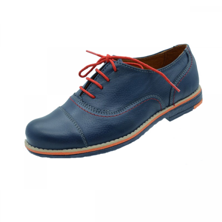 Pantofi eleganti baieti - Pantofi din piele pentru baieti Moskala 04-130-B-30, Bleumarin