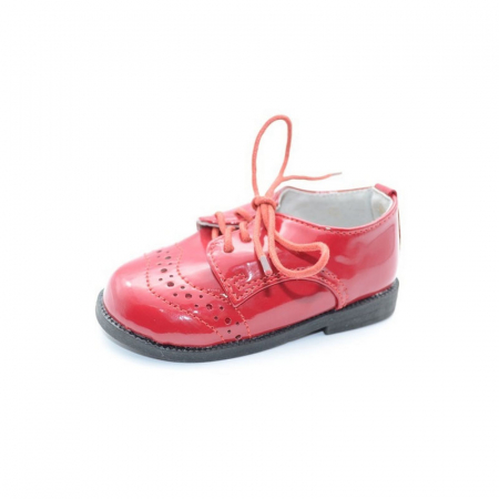 Pantofi cu siret si scai fete - Pantofi pentru fete MRS S10MR-20, Rosu