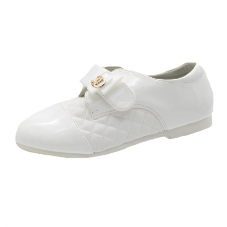 Pantofi cu siret si scai fete - Pantofi pentru fete APAWA M M 251-32, Alb