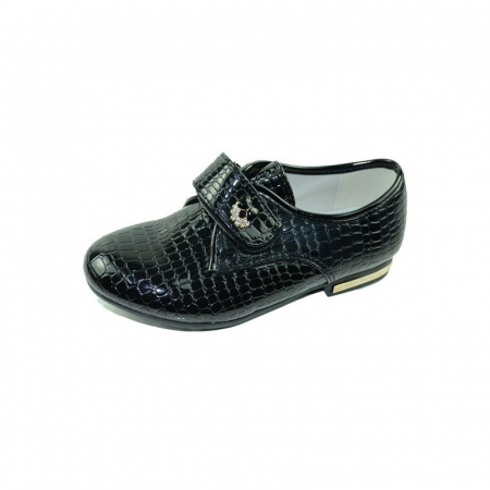 Pantofi cu siret si scai fete - Pantofi pentru fete CLIBEE D-370-36, Negru