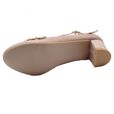 Pantofi cu toc pentru fete MRS M1508-A-31, Roz [3]