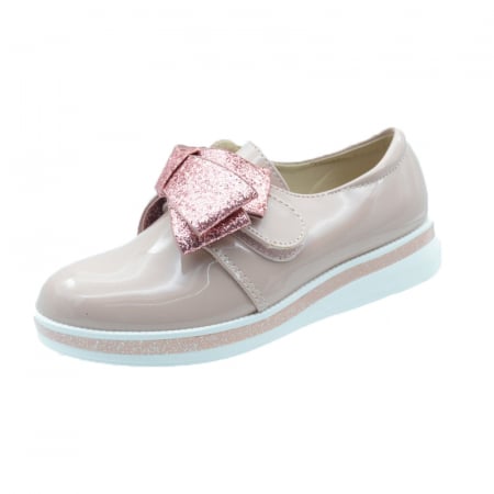 Pantofi cu siret si scai fete - Pantofi pentru fete MRS R1625-30, Roz