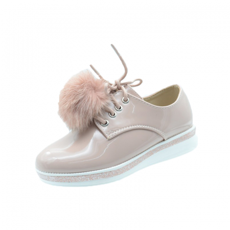 Pantofi cu siret si scai fete - Pantofi pentru fete MRS R1626-28, Roz